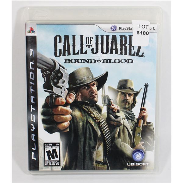 PLAYSTATION 3 CALL OF JUAREZ BOUND IN BLOOD GAME