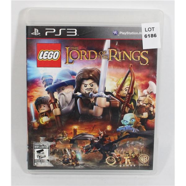 PLAYSTATION 3 LEGO LORD OF THE RINGS GAME
