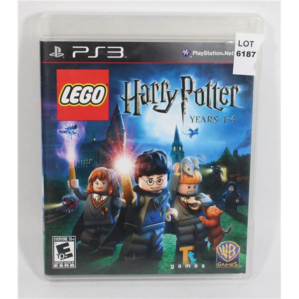 PLAYSTATION 3 LEGO HARRY POTTER YEARS 1-4 GAME