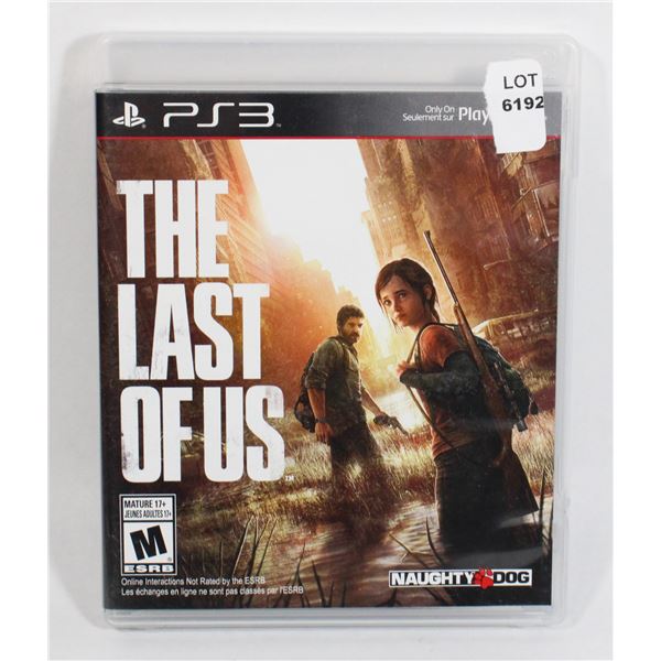PLAYSTATION 3 THE LAST OF US GAME