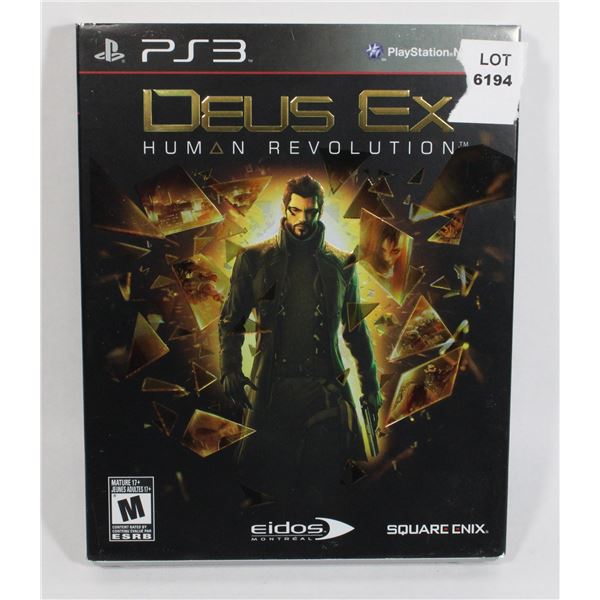 PLAYSTATION 3 DEUS EX HUMAN REVOLUTION GAME
