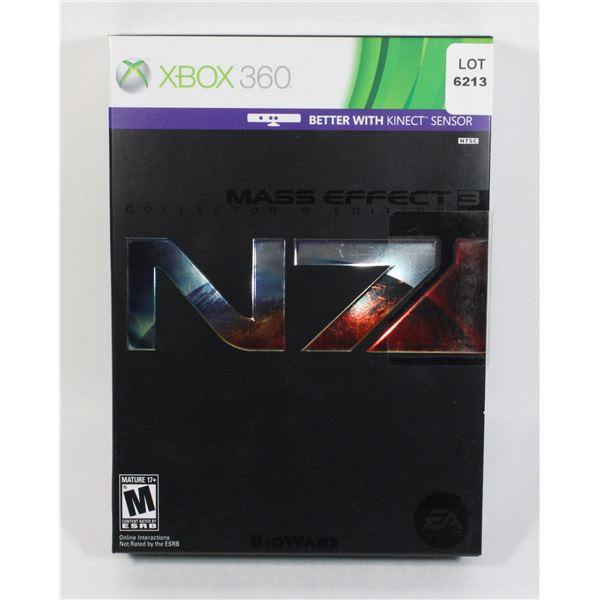 XBOX 360 MASS EFFECT 3 N7 COLLECTORS EXC