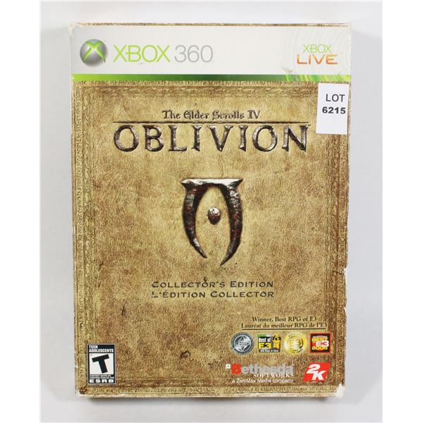 XBOX 360 ELDER SCROLLS IV OBLIVION COLLECTORS