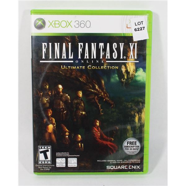 XBOX 360 FINAL FANTASY XI ONLINE ULTIMATE