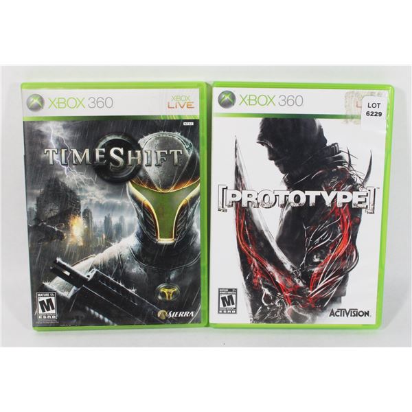 XBOX 360 PROTOTYPE +TIMESHIFT