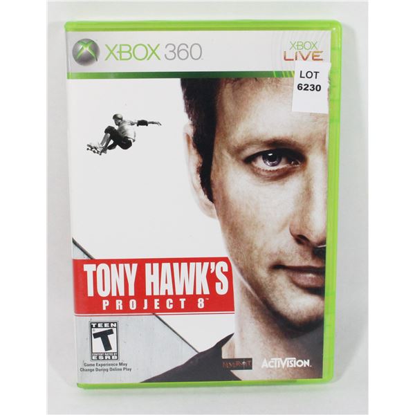 XBOX 360 TONY HAWKS PROJECT 8 CIB