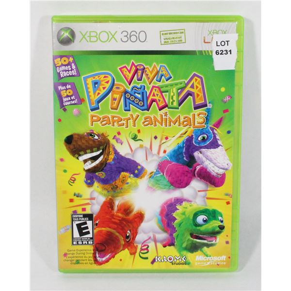 XBOX 360 VIVA PINATA PARTY ANIMALS CIB
