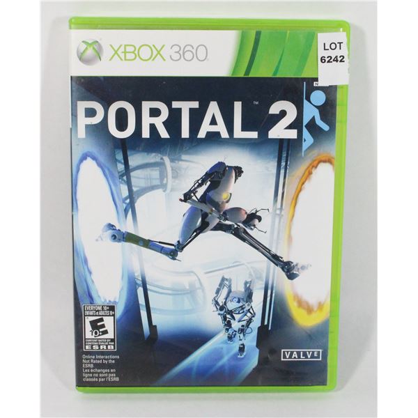 XBOX 360 PORTAL 2 CIB