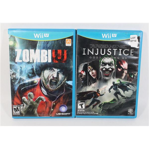 NINTENDO WII U INJUSTICE/  ZOMBIU