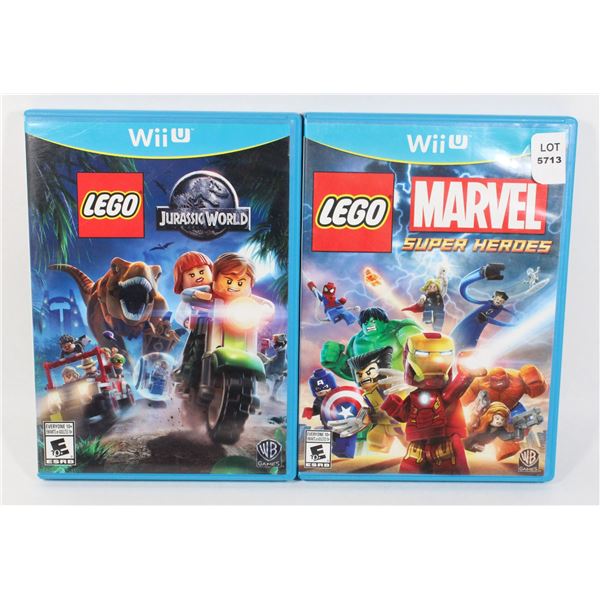 NINTENDO WII U LEGO MARVEL HEROS/JURASSIC WORLD