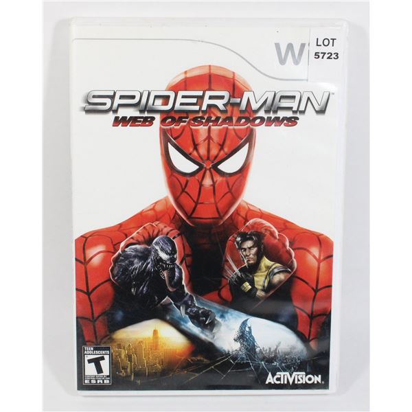 NINTENDO WII SPIDERMAN WEB OF SHADOWS