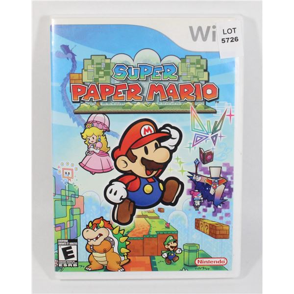 NINTENDO WII SUPER PAPER MARIO