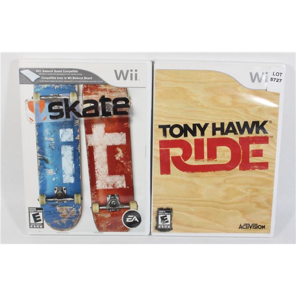 NINTENDO WII TONY HAWK RIDE/SKATE IT
