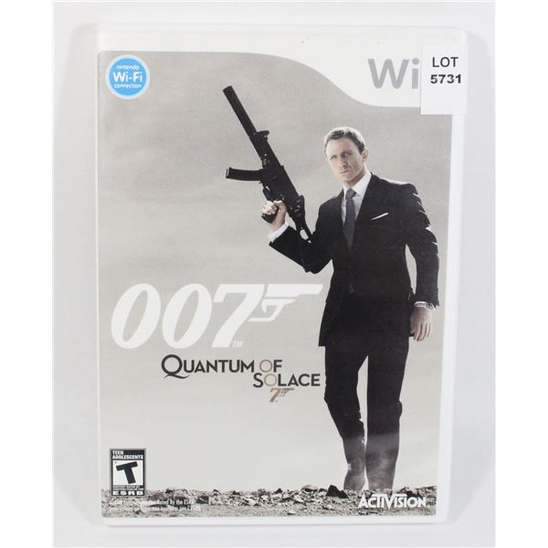 NINTENDO WII 007 QUANTUM OF SOLACE