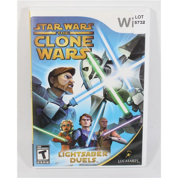 NINTENDO WII STAR WARS CLONE WARS LIGHTSABER DUELS