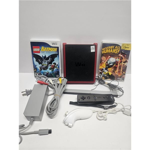 MINI RED WII CONSOLE BUNDLE