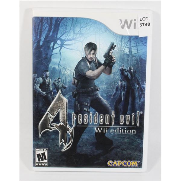 NINTENDO WII RESIDENT EVIL 4