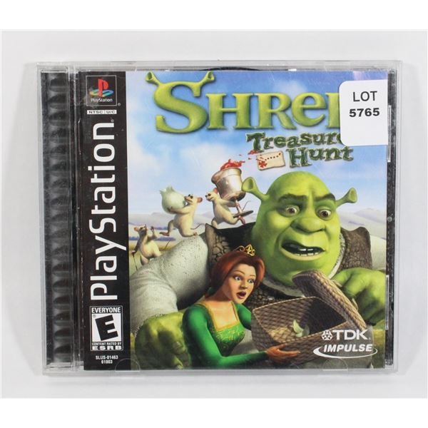 PS1 PLAYSTATION SHREK TREASURE HUNT BLACK