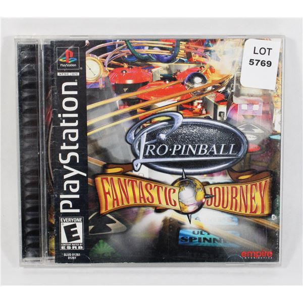 PS1 PLAYSTATION PRO PINBALL FANTASTIC JOURNEY