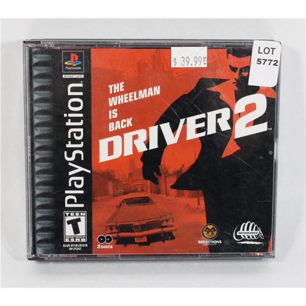 PS1  PLAYSTATION BLACK LABEL DRIVER 2