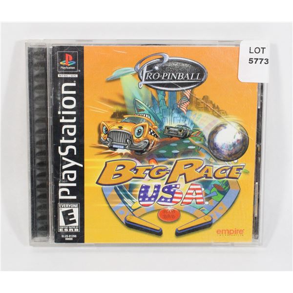 PS1 PLAYSTATION BLACK LABEL PRO PINBALL BIG RAGE