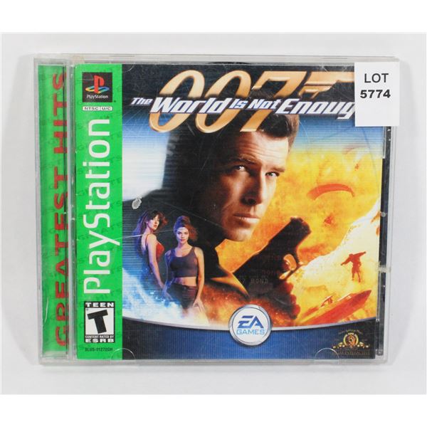 PS1 PLAYSTATION 007 THE WORLD IS NOT ENOUGH