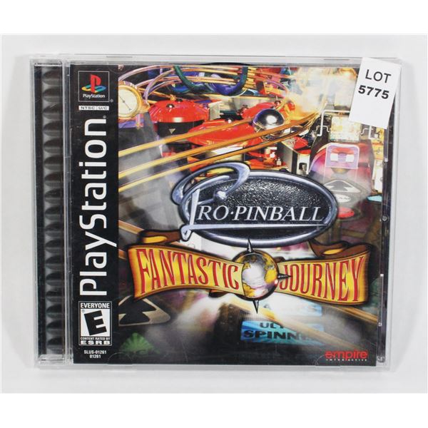 PS1 PRO PINBALL FANTASTIC JOURNEY BLACK LABEL