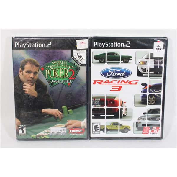 PLAYSTATION 2 *NEW, SEALED. FORD RACING 3, AND