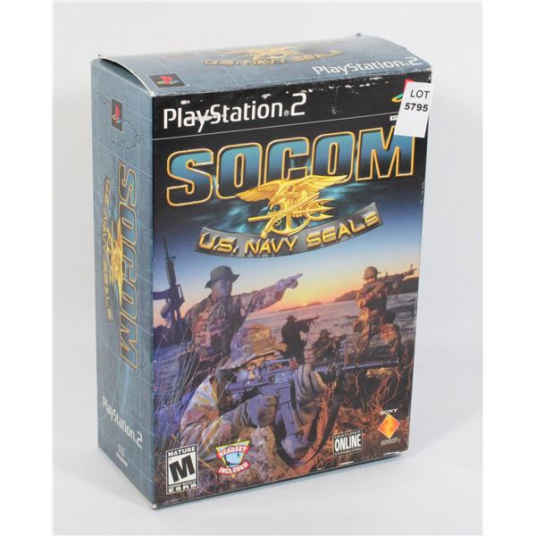 PLAYSTATION 2 SOCOM U.S. NAVY SEALS BIG BOX PS2