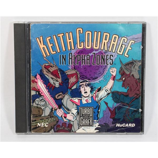 TURBO DRAFX 16 KEITH COURAGE IN ALPHA ZONES GAME