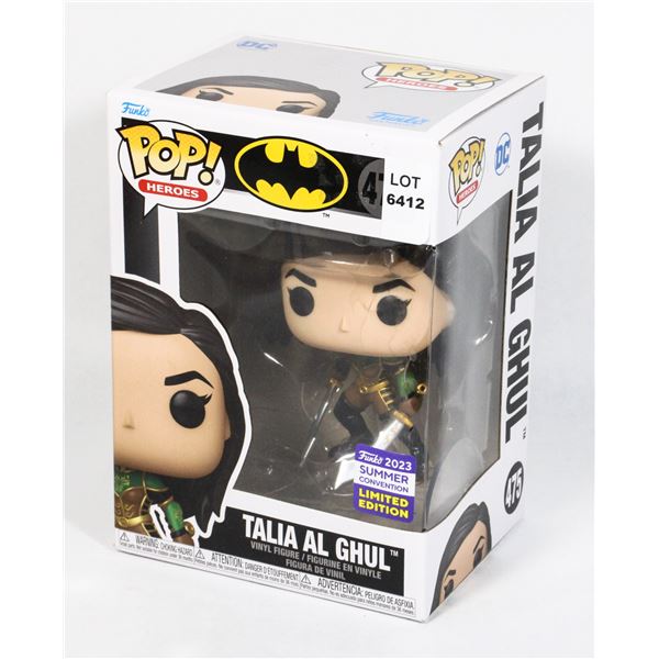 FUNKO POP! HEROES BATMAN 475 TALIA AL GHUL VINYL