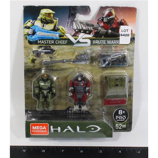 HALO MEGA CONSTRUX MASTER CHIEF VS BRUTE WARRIOR