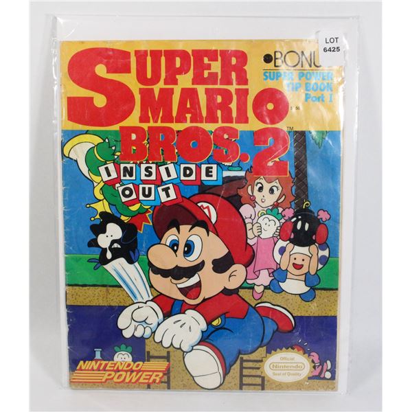 NINTENDO POWER SUPER MARIO BORS. 2 INSIDE OUT