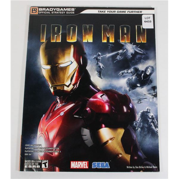 BRADYGAMES OFFICIAL STRATEGY GUIDE IRON MAN