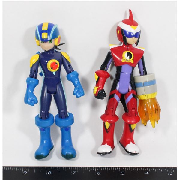 2 MEGA MAN NT WARRIOR ACTION FIGURES