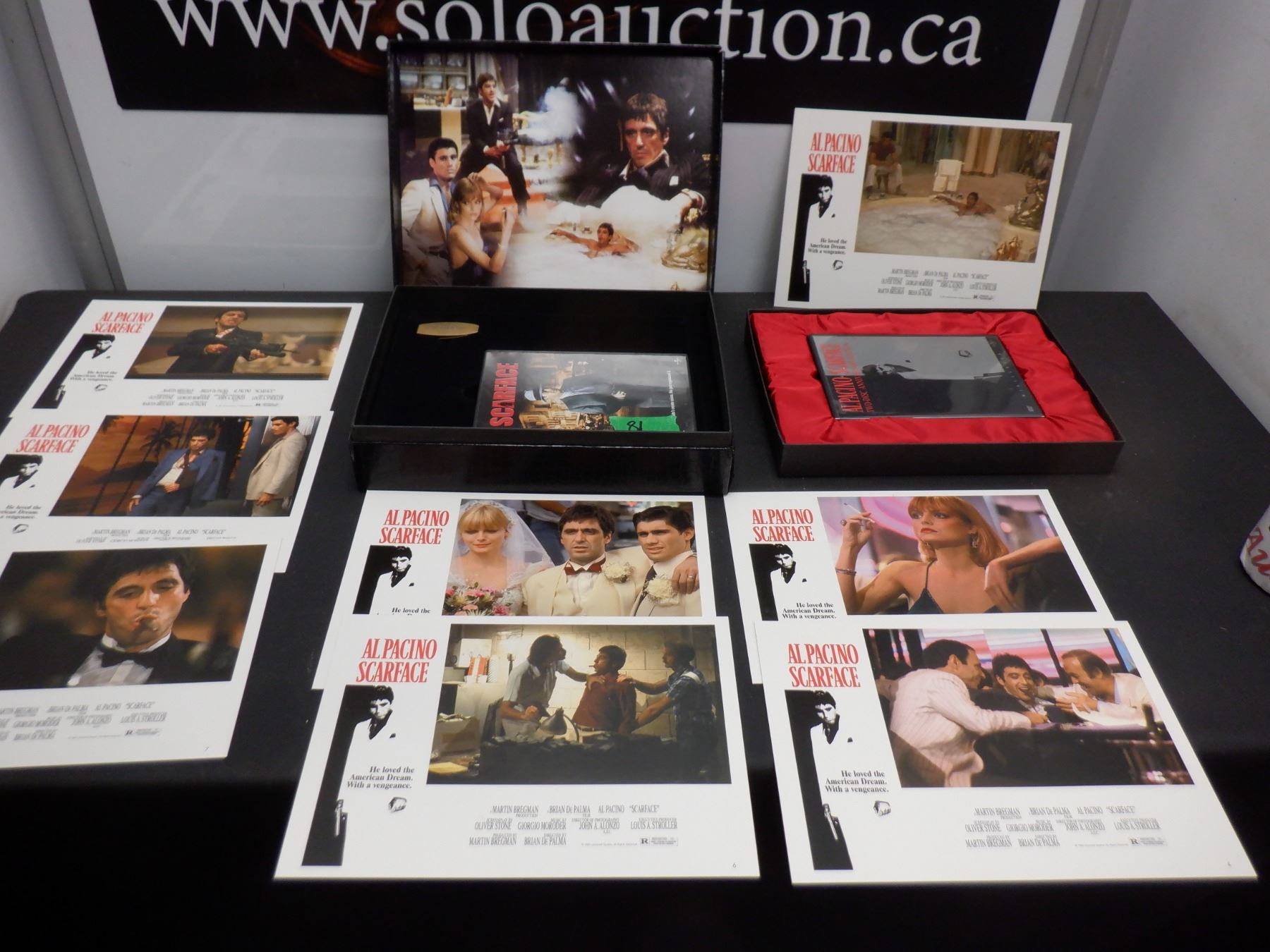 Scarface DVD set with 7 small posters