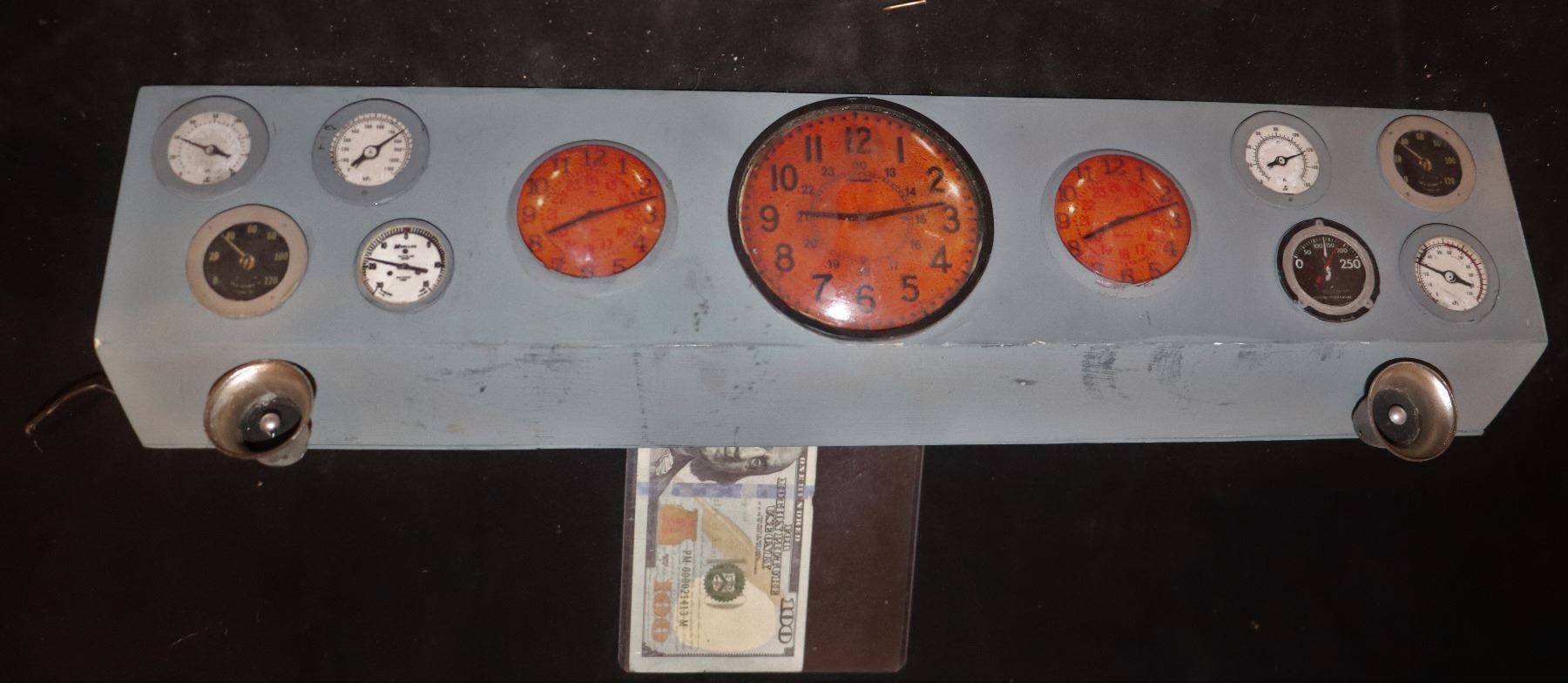 GODZILLA CONTROL ROOM CLOCKS AND GAUGES MINIATURE SCREEN USED