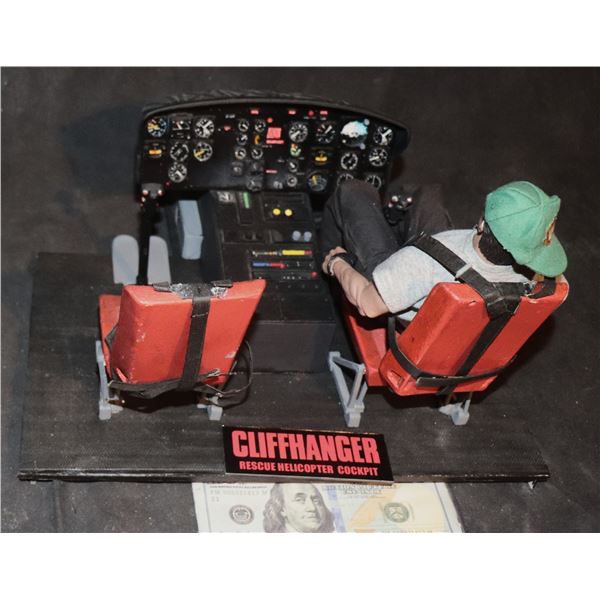 CLIFFHANGER RESCUE HELICOPTER COCKPIT MINIATURE SCREEN USED