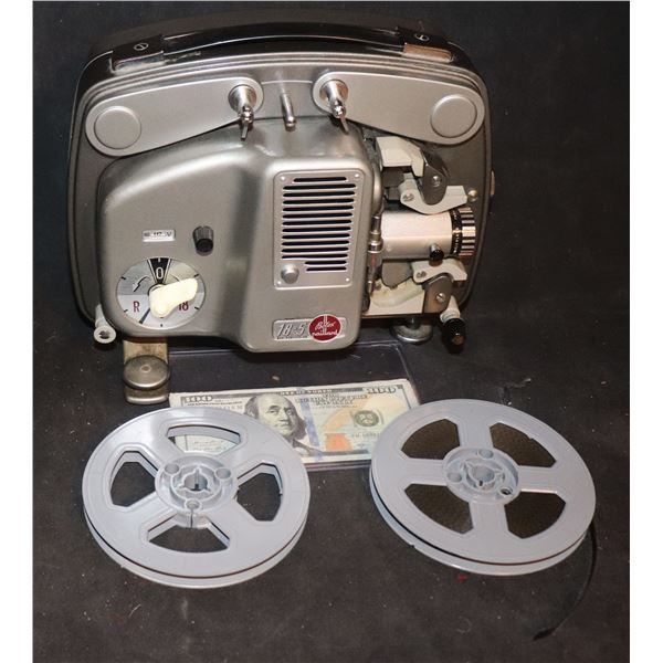 NO RESERVE 8MM [1999] MOVIE PROJECTOR WITH REELS