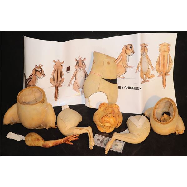 NO RESERVE UNKNOWN CHIPMUNK PUPPET PARTS