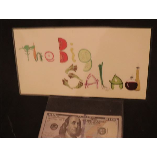 NO RESERVE THOR LOVE AND THUNDER THE BIG SALAD PLACARD