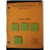 Image 2 : SOYLENT GREEN SCREEN USED FOOD TABLETS LOT OF 4 WITH ORIGINAL SHOOTING SCRIPT