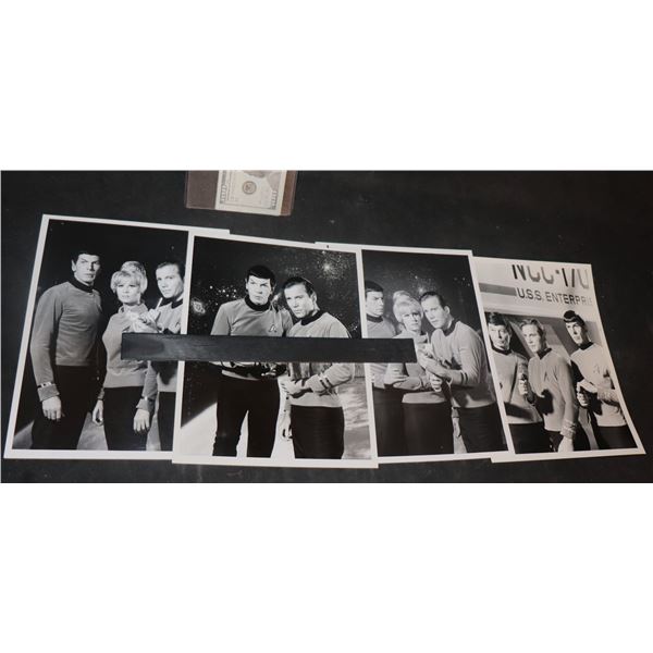 STAR TREK ORIGINAL PHOTOS OF PROTOTYPE UNIFORMS & SPOCK MAKE UP W NOTES ALLAN ASHERMAN COLLECTION