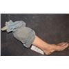 Image 1 : NO RESERVE UNKNOWN SILICONE SEVERED LEG WITH WOUND & BLOOD RIG