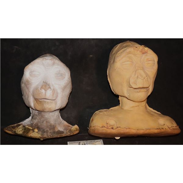NO RESERVE UNKNOWN ALIEN CREATURE HEADS LOT OF 2