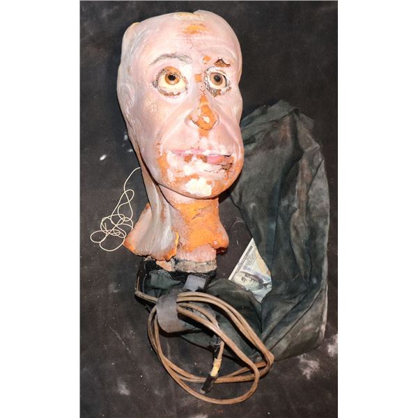 UNKNOWN ANIMATRONIC HEAD WITH SERVOS & MECHANISMS INTACT