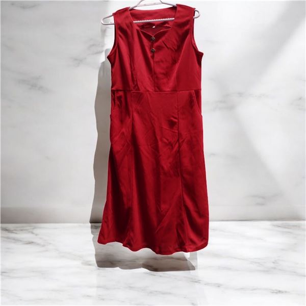 Ruby Red midi dress with blazer Size M