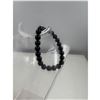 Image 2 : BRAND NEW 8 MM  BLACK TOURMALINE  BRACELET ELASTIC