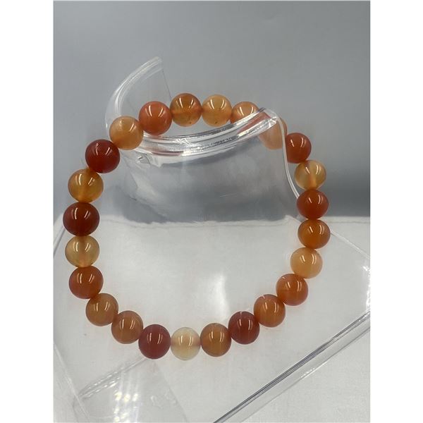 BRAND NEW 8 MM CARNELIAN  BRACELET ELASTIC