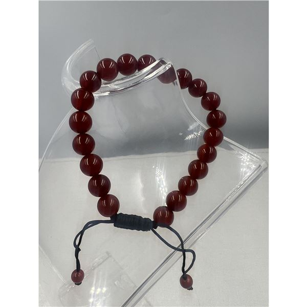 BRAND NEW 8 MM CARNELIAN  BRACELET STRING